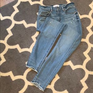LOFT light wash Modern Skinny ankle jeans